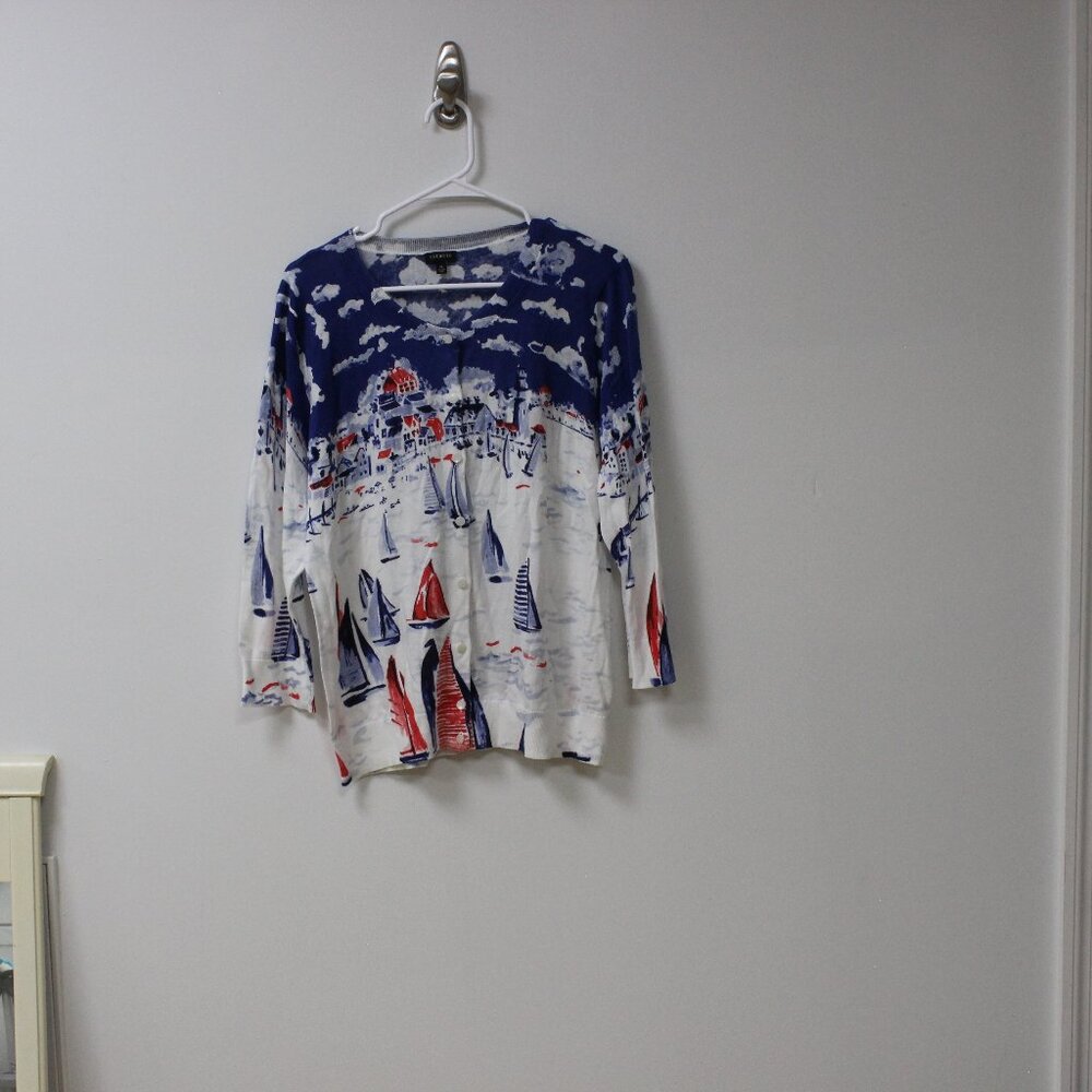Talbot's- Sailboat Sweater- Size: XL